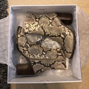 Steve Madden Snake Print Booties